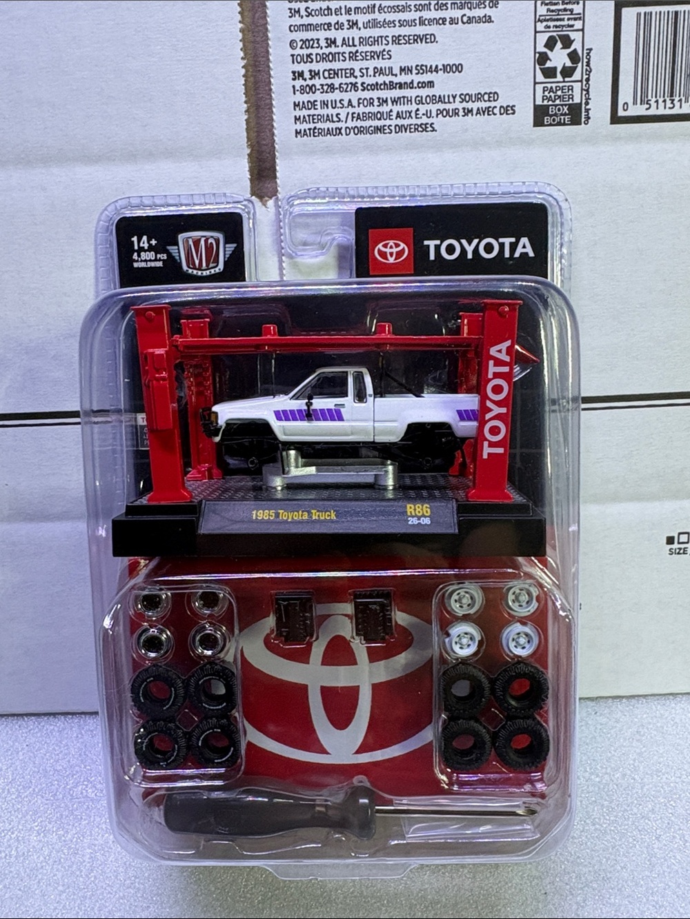 M2 machines 1985  Truck - White with Purple Accents